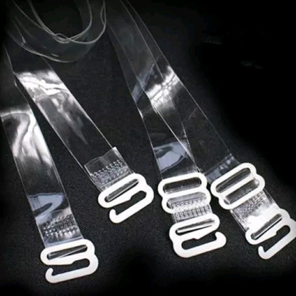 Other - 5/$25 New! One Pair of Clear Transparent Adjustable Bra Straps -No brand